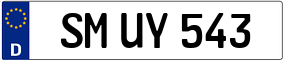 Trailer License Plate